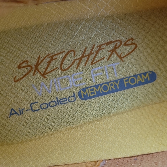 SKECHERS ULTRA FLEX JACQUARD YELLOW WEEKEND TRIP WIDE FIT SLIP ON SHOES - Picture 10 of 11